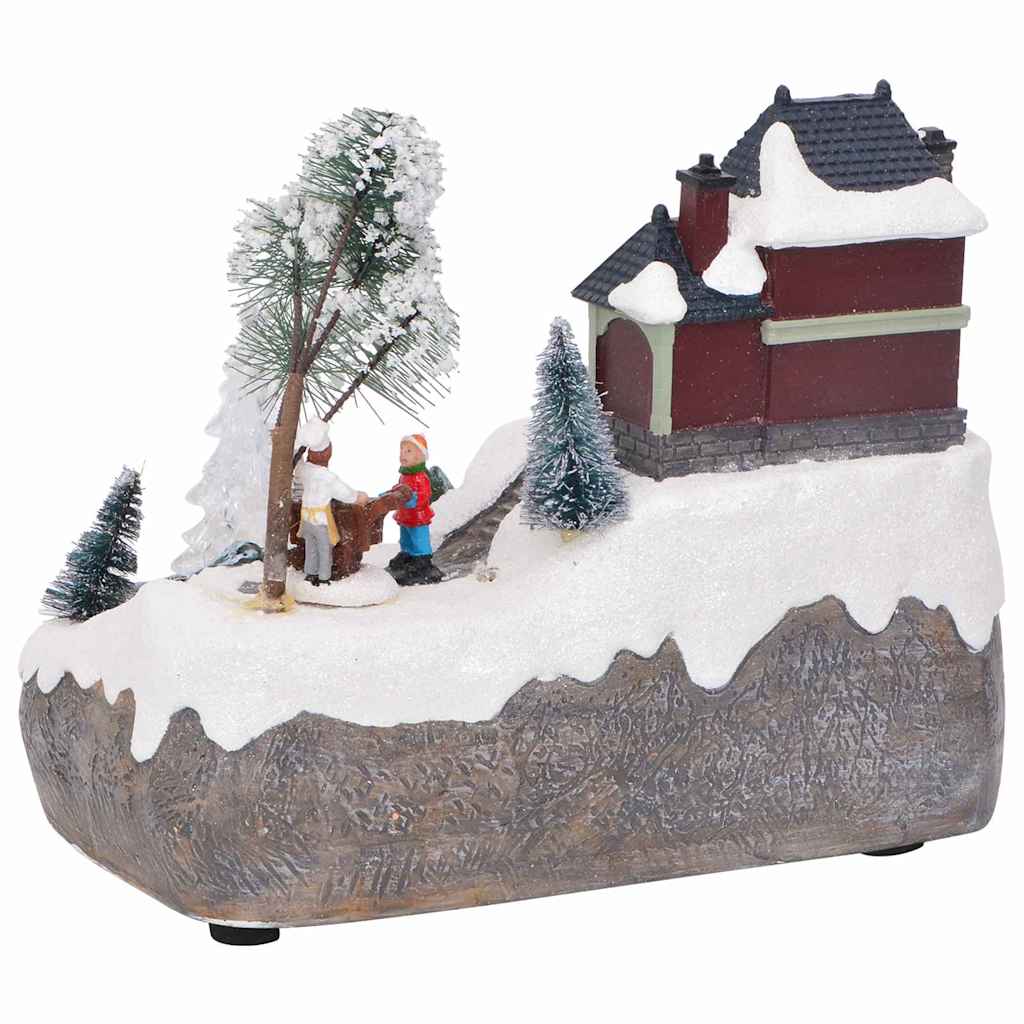 Božićni stol Šareni 23,5 x 16 x 18,5 cm Smola