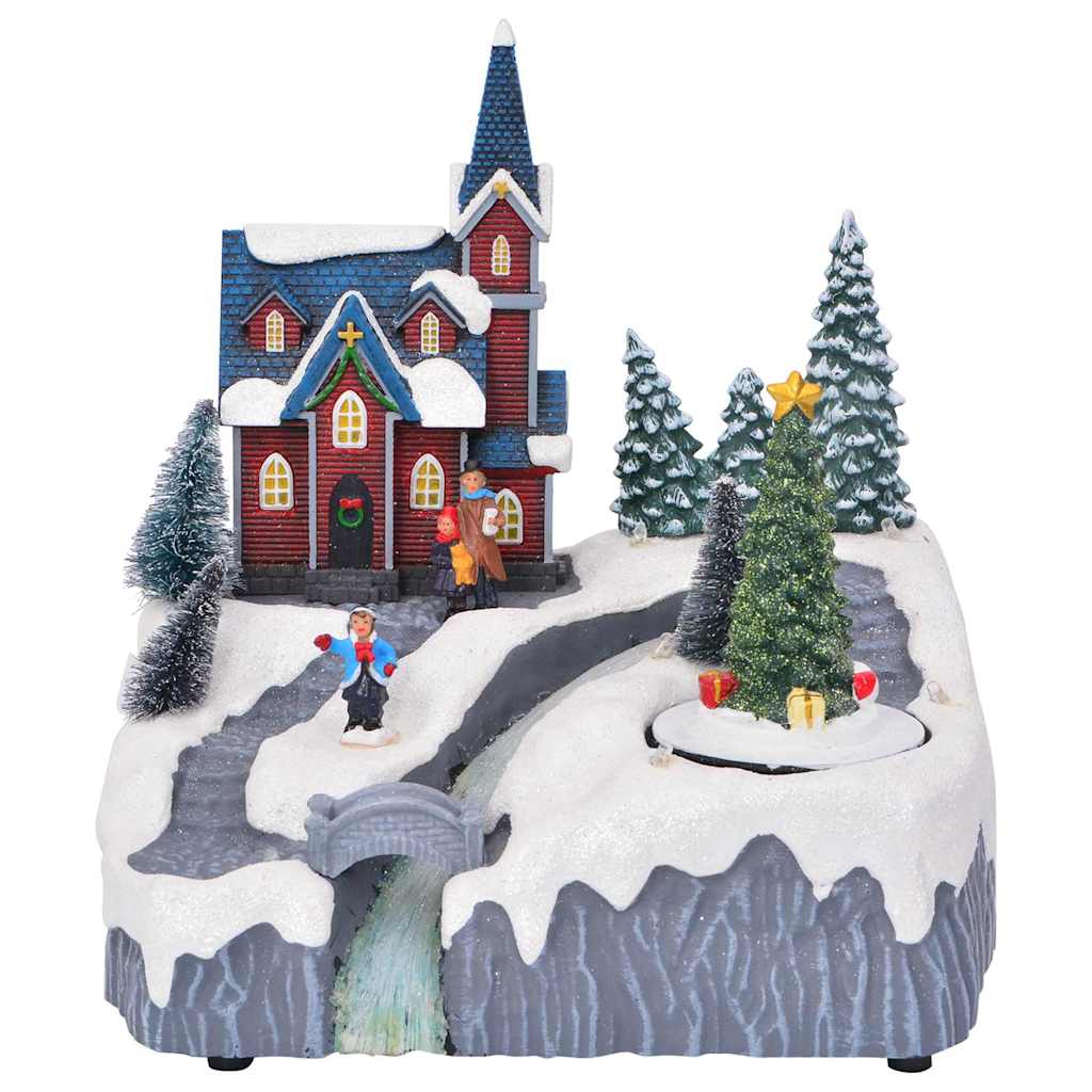 Dekoracija Božićnog Sela Šareni 20,5 x 17 x 21 cm Plastika