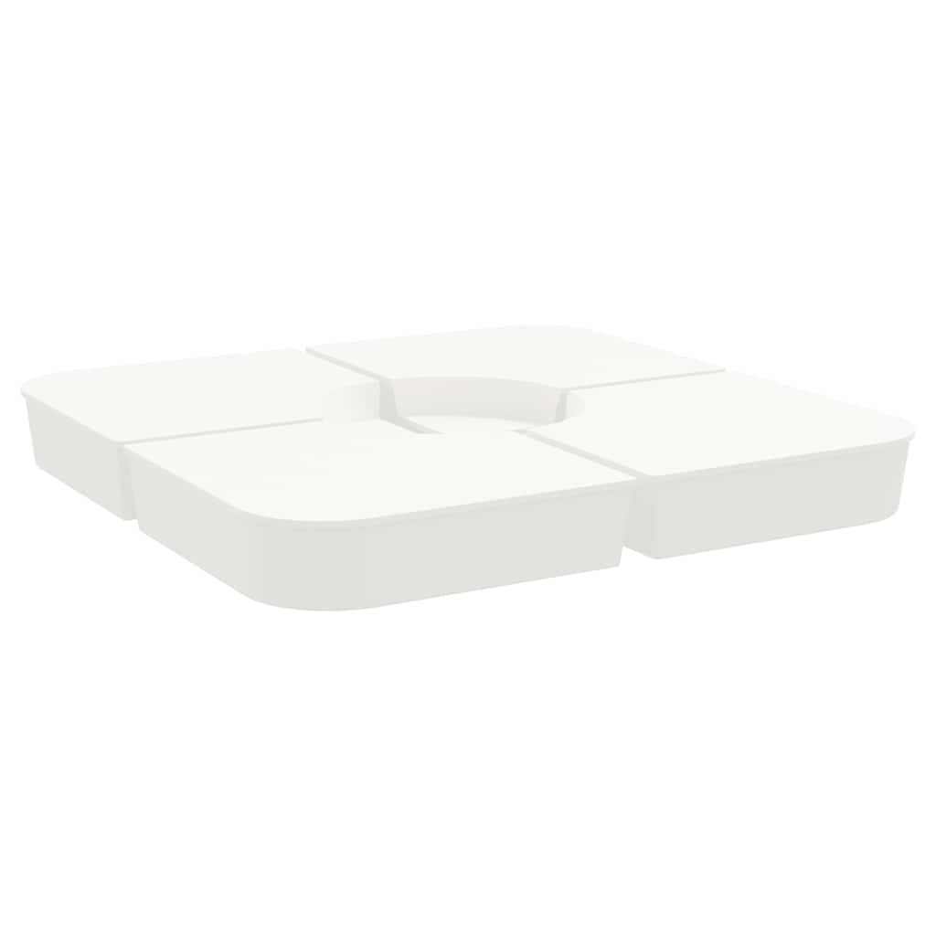 4-dijelni set suncobrana za križni suncobran 100 kg PP