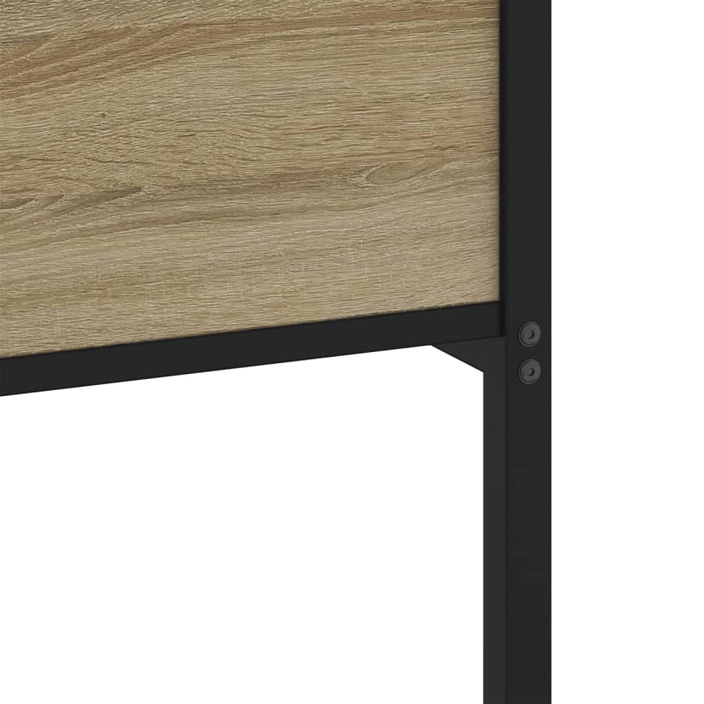 Metalni okvir kreveta bez madraca boja hrasta sonome 200x200 cm