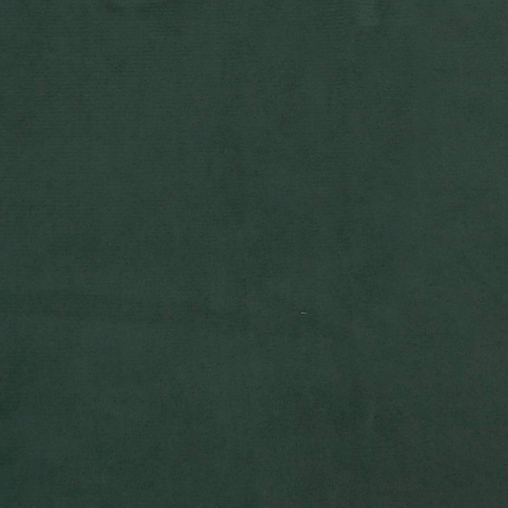 Madrac s oprugama srednje tvrdoće tamnozeleni 80x220x20 cm baršunasti