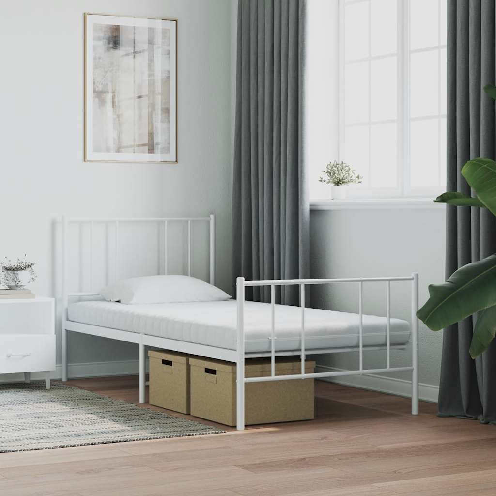 Madrac od pjene bijeli 80x220 cm 7 zona tvrdoća 20 ILD