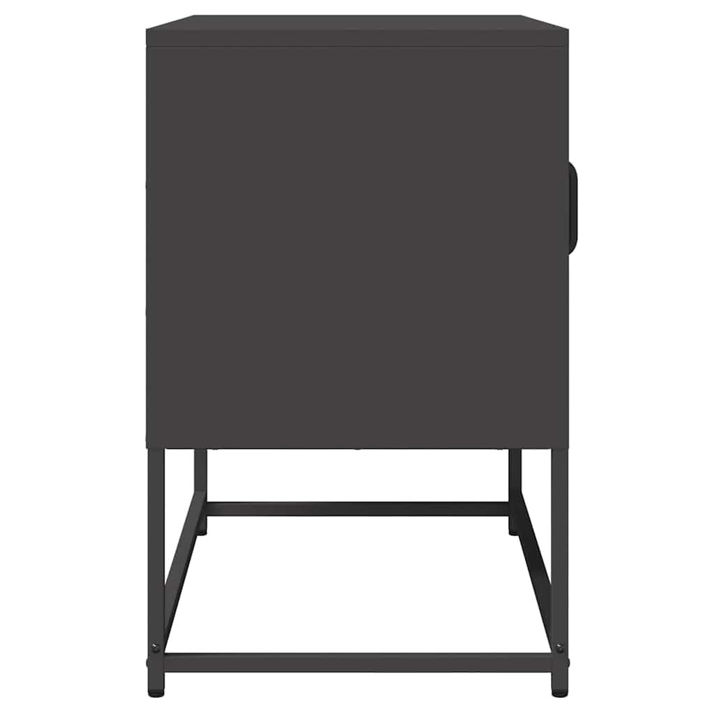 TV ormarić crni 68x39x60,5 cm hladno valjani čelik