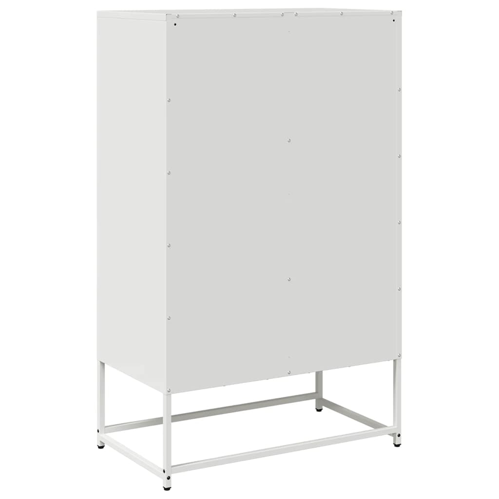 Visoka komoda bijela 68x39x111,5 cm od čelika