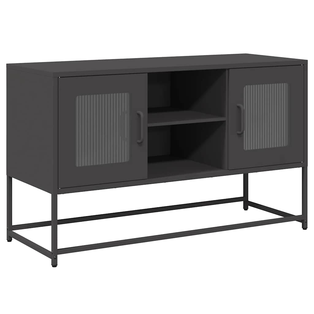 TV ormarić crni 100,5x39x60,5 cm čelični