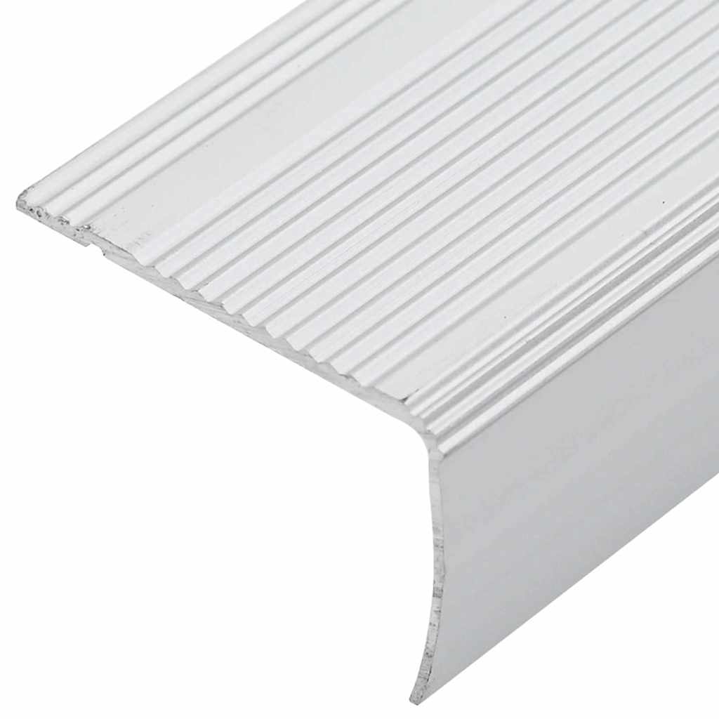 Profili za rubove stepenica 30 pcs Srebrno 67 x 3 x 2 cm