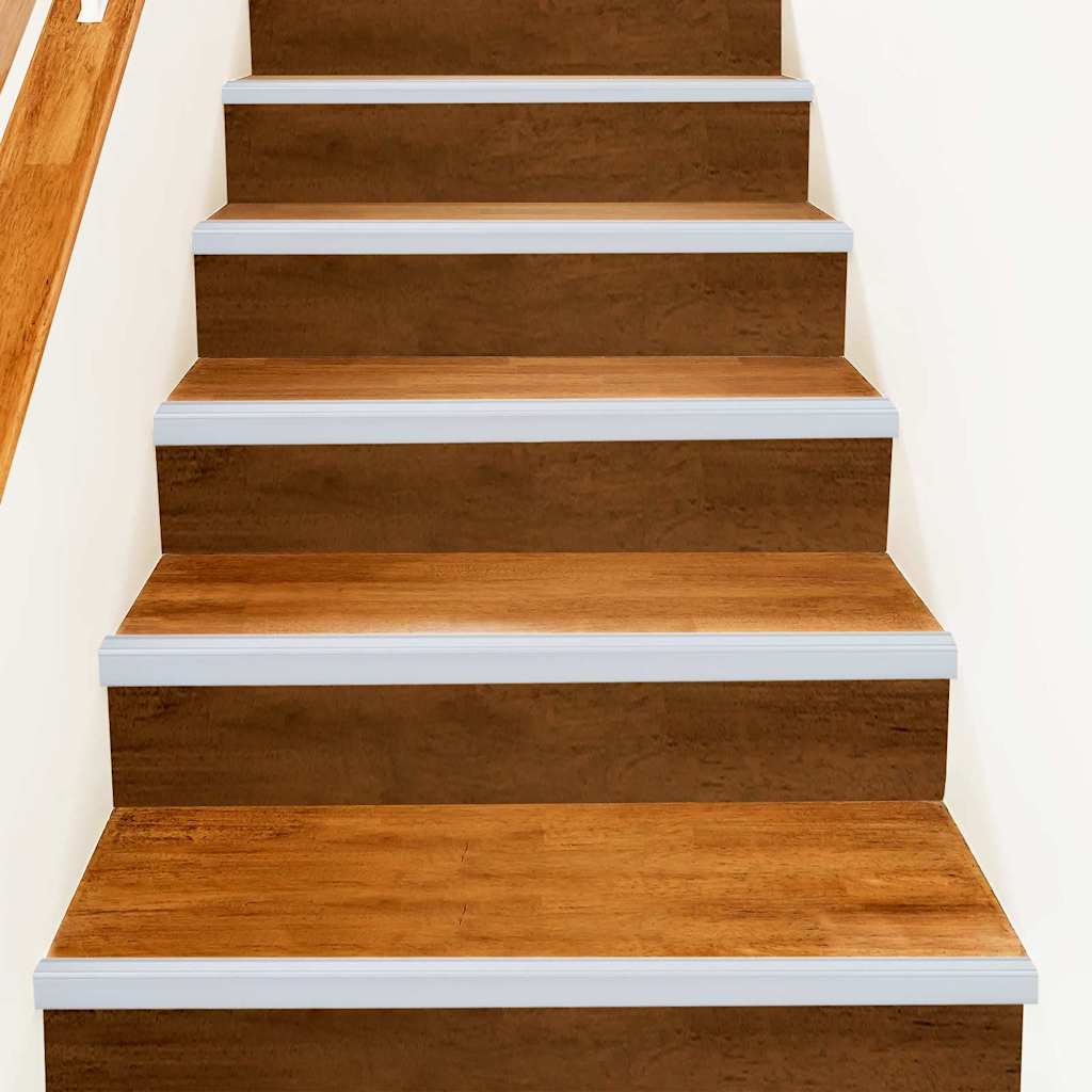 Profili za rubove stepenica 30 pcs Srebrno 67 x 3 x 2 cm