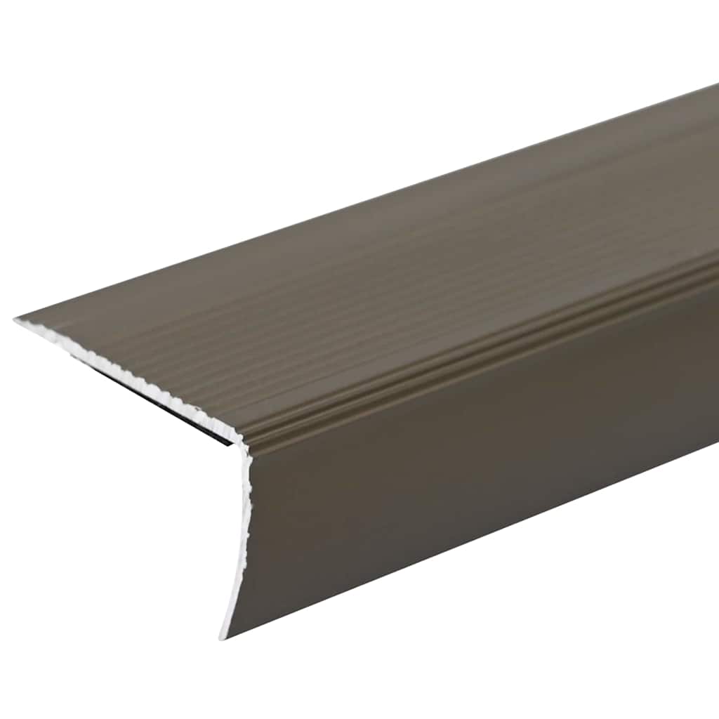 Profili za rubove stepenica 10 pcs Smeđa 67 x 3.5 x 3 cm