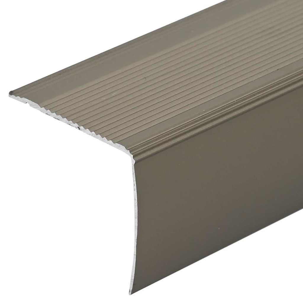 Profili za rubove stepenica 10 pcs Šampanjca 67 x 3.5 x 3 cm