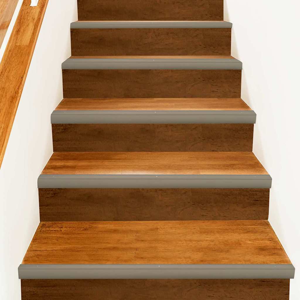 Profili za rubove stepenica 10 pcs Šampanjca 67 x 3.5 x 3 cm