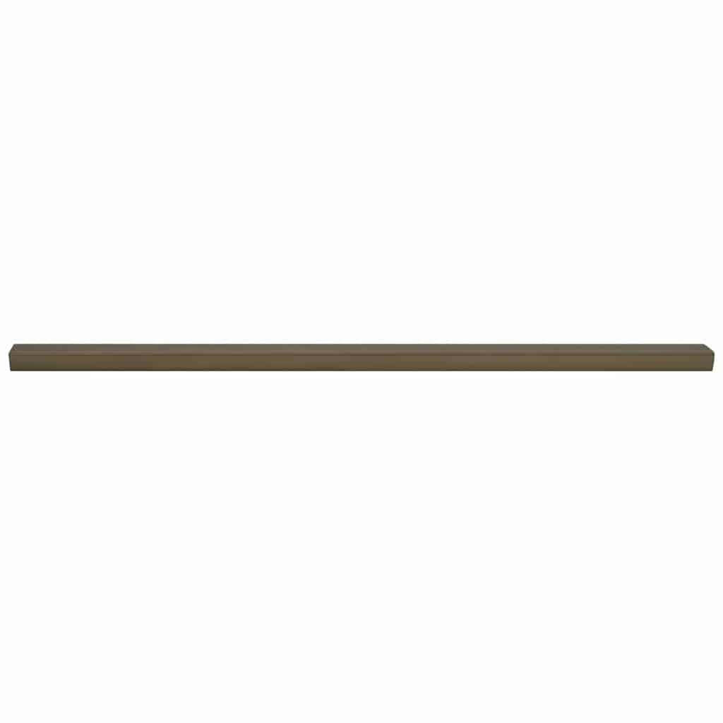 Profili za rubove stepenica 10 pcs Smeđa 67 x 3 x 2 cm Aluminij