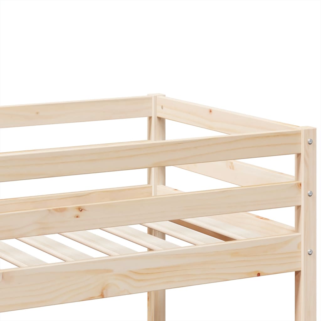 Krevet na kat 75 x 190 cm od masivne borovine