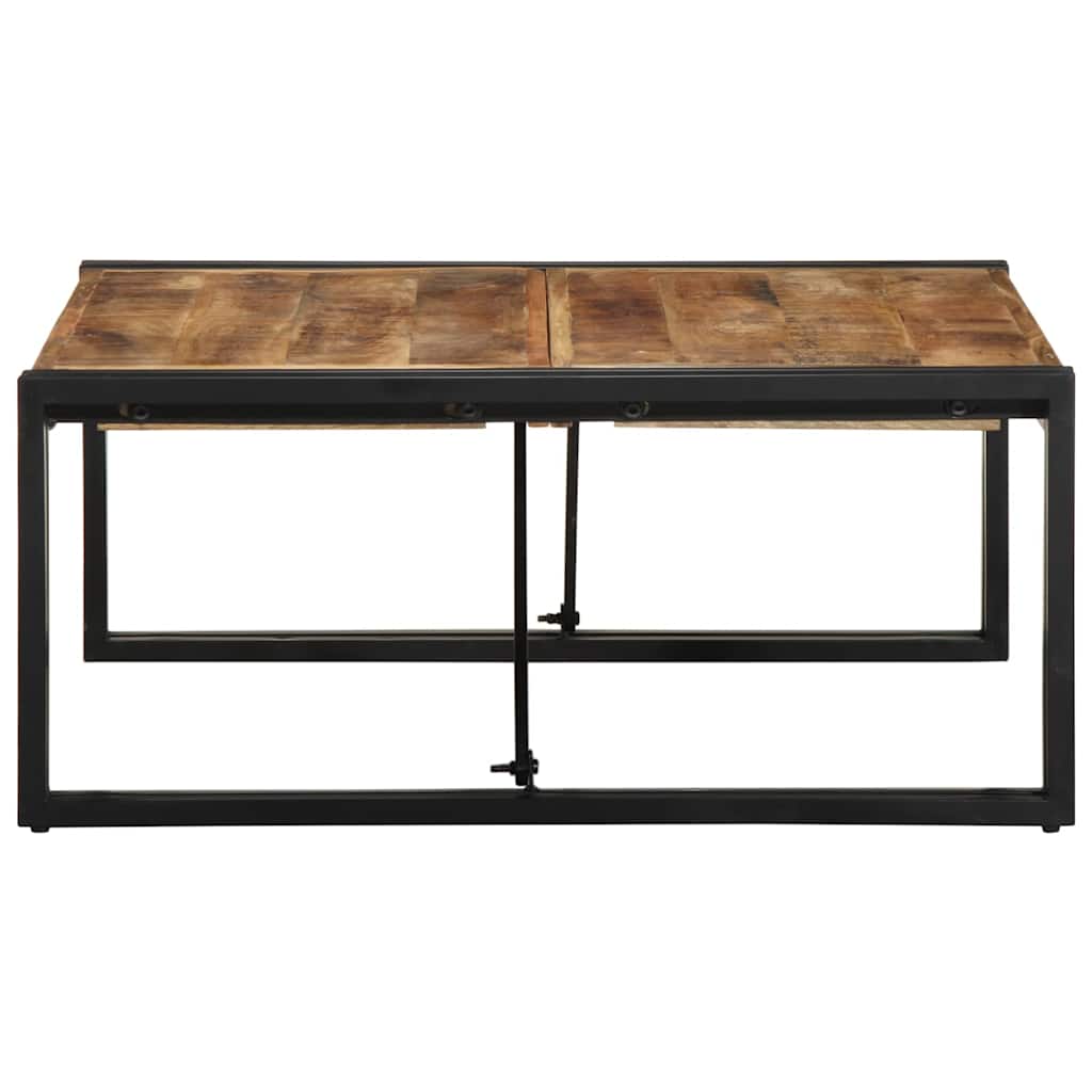 Stolić za kavu 80x80x35 cm od masivnog grubog drva manga