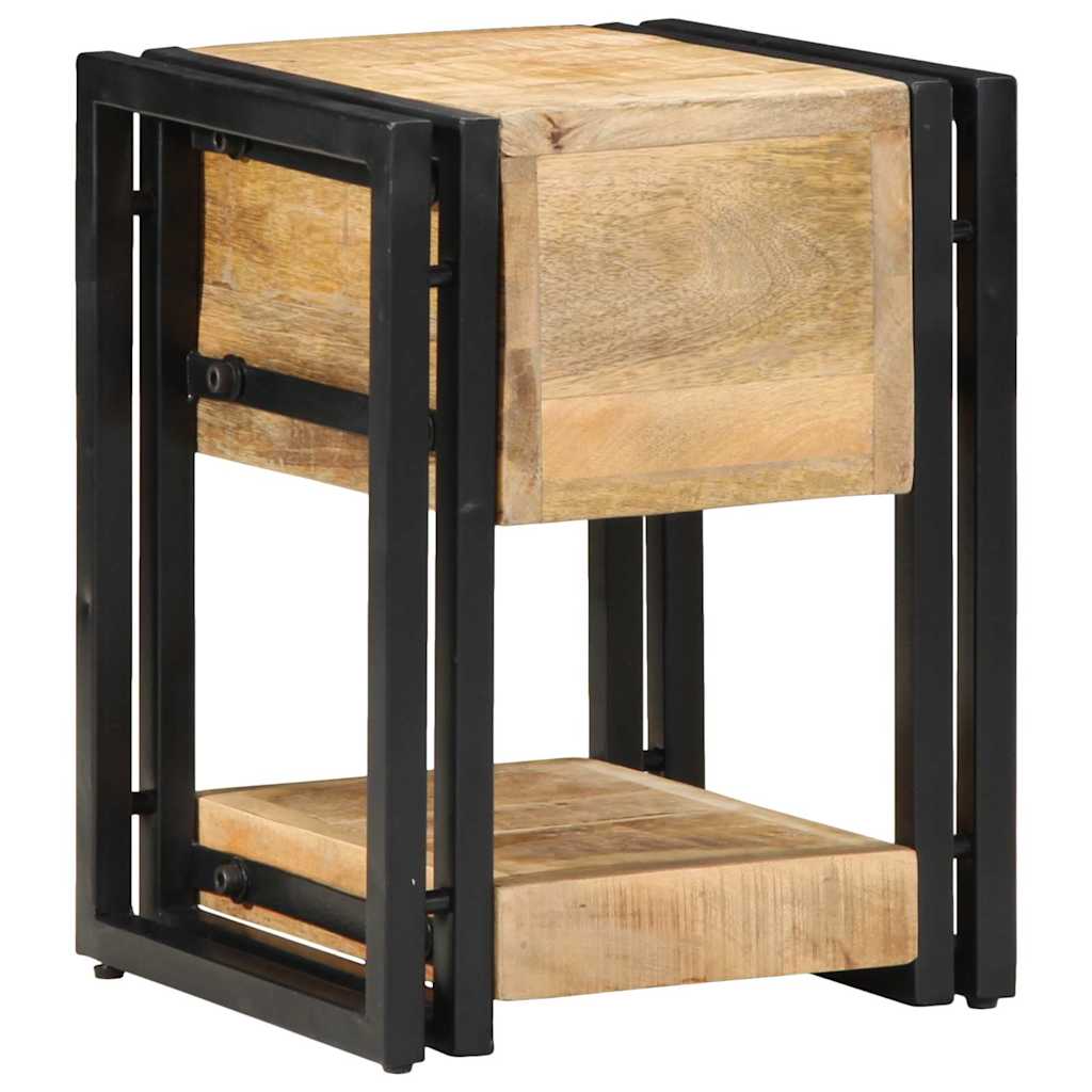 Noćni ormar 2 pcs Smeđa 30 x 30 x 40 cm Čvrsto drvo manga