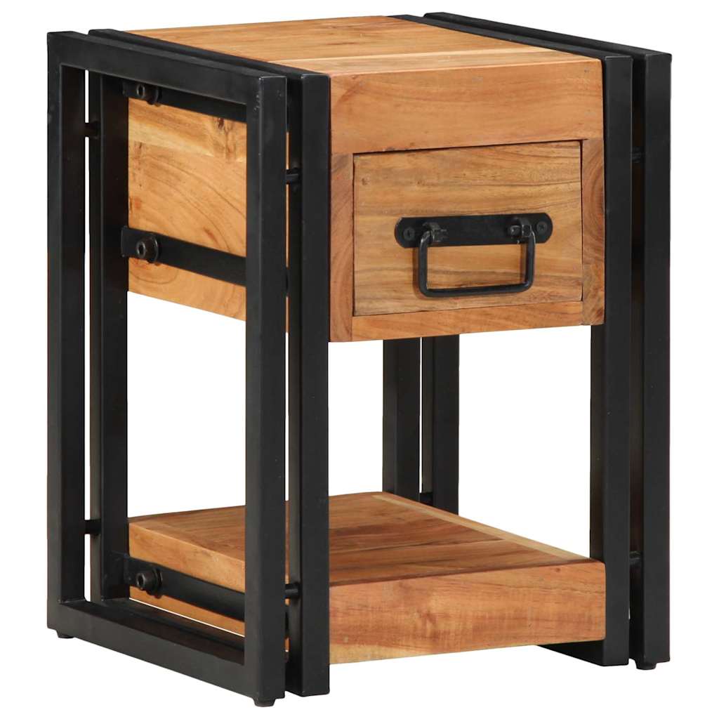 Noćni ormar 2 pcs Smeđa 30 x 30 x 40 cm Čvrsto drvo akacije