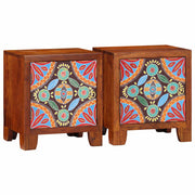 Noćni ormarić 2 kom 40x30x45 cm Puno drvo bagrem