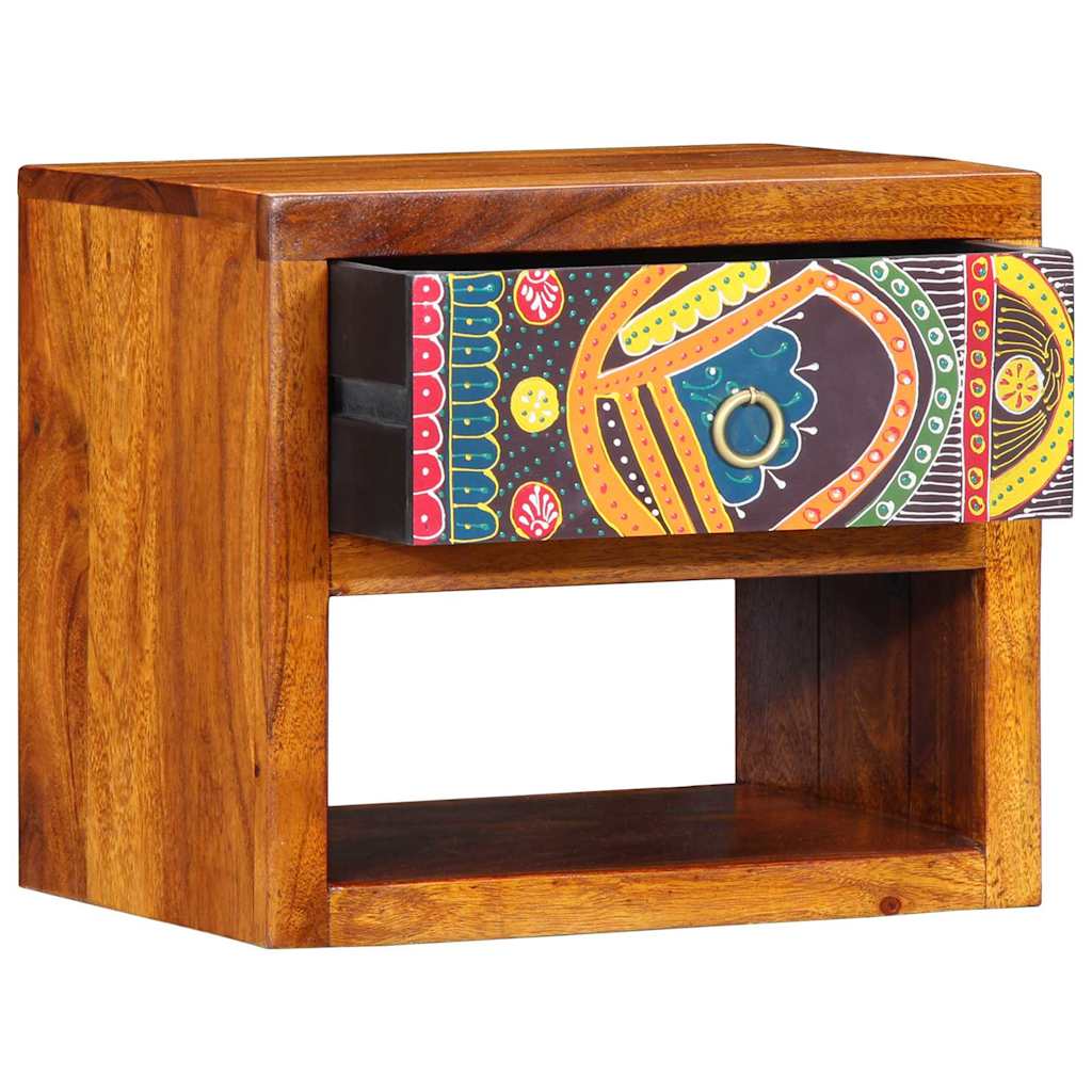 Noćni ormar 2 pcs Smeđa 40 x 35 x 35 cm Čvrsto drvo akacije