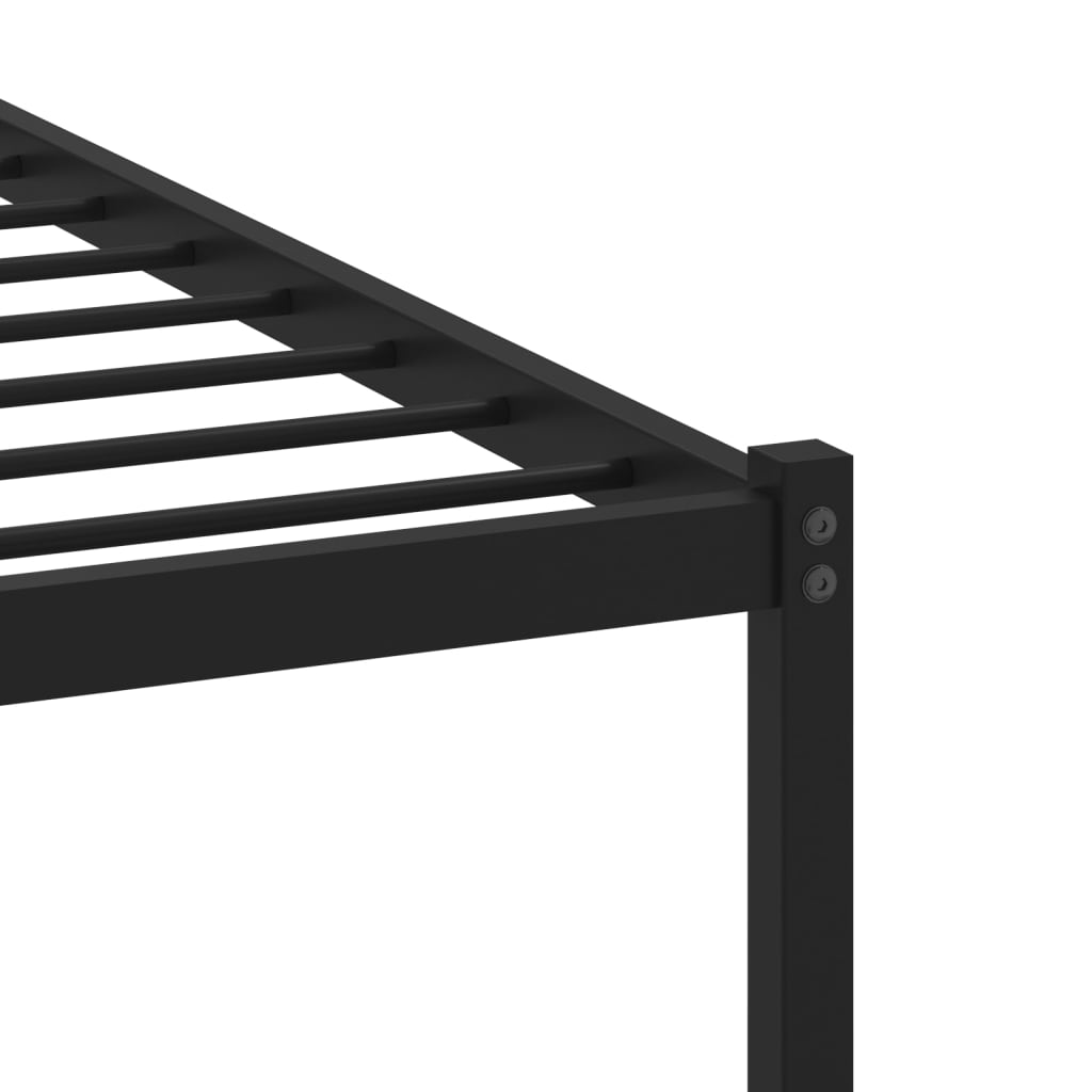 Metalni okvir kreveta bez madraca boja hrasta 75x190 cm