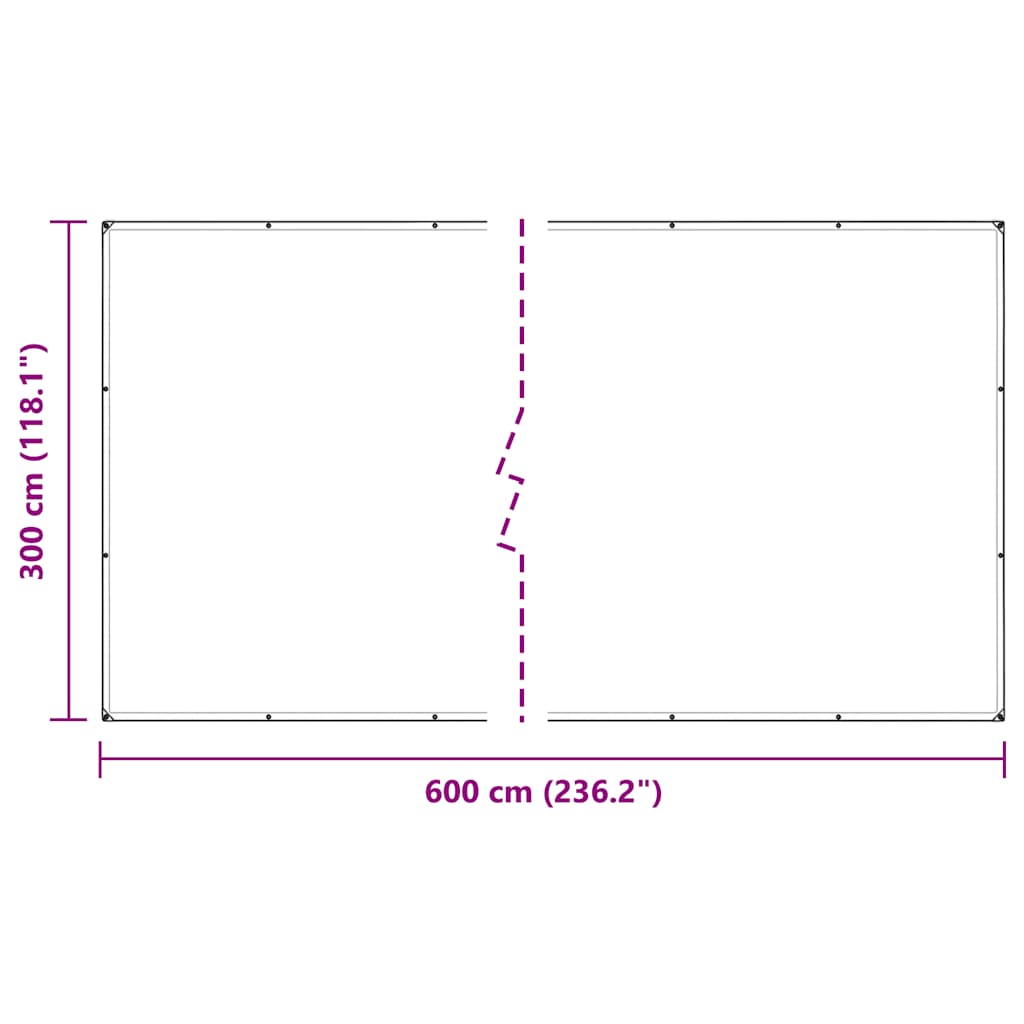 Prozirna cerada s ušicama 3x6 m polietilen