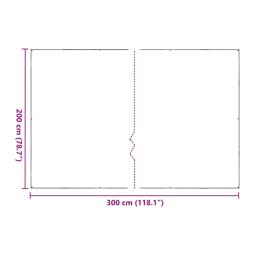 Prozirna cerada s ušicama 2x3 m PVC