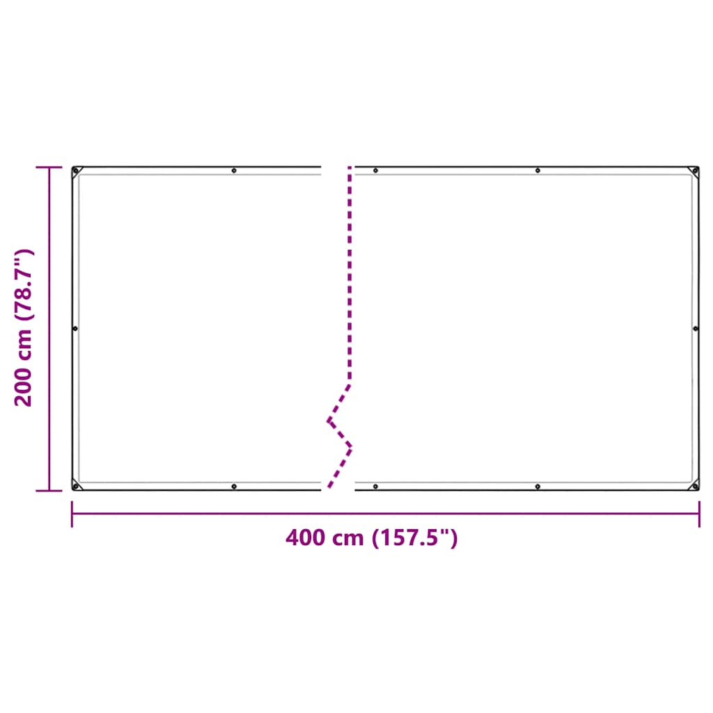 Prozirna cerada s ušicama 2x4 m PVC