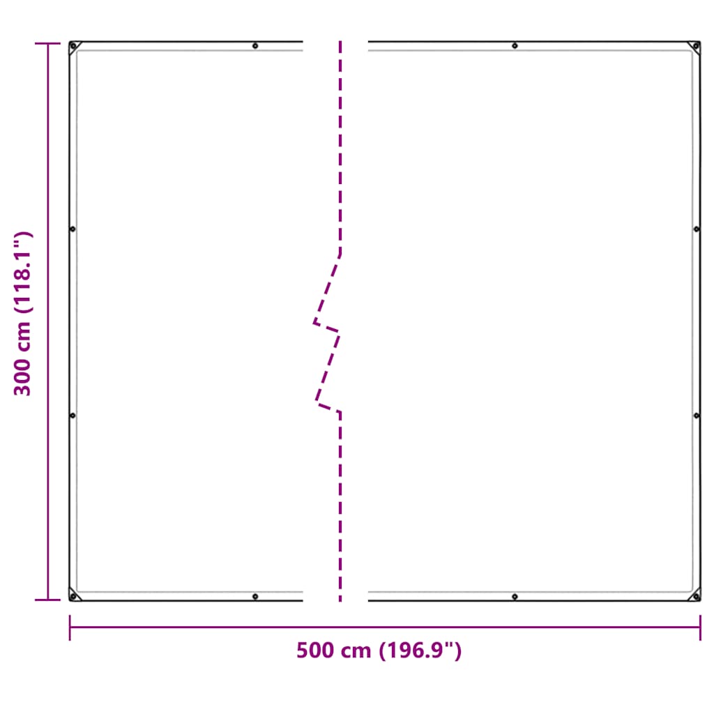 Prozirna cerada s ušicama 3x5 m PVC