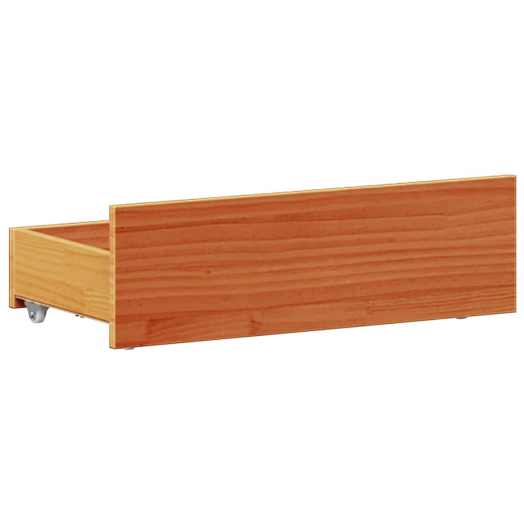 Krevet s regalom za knjige bez madraca 100 x 200 cm od borovine