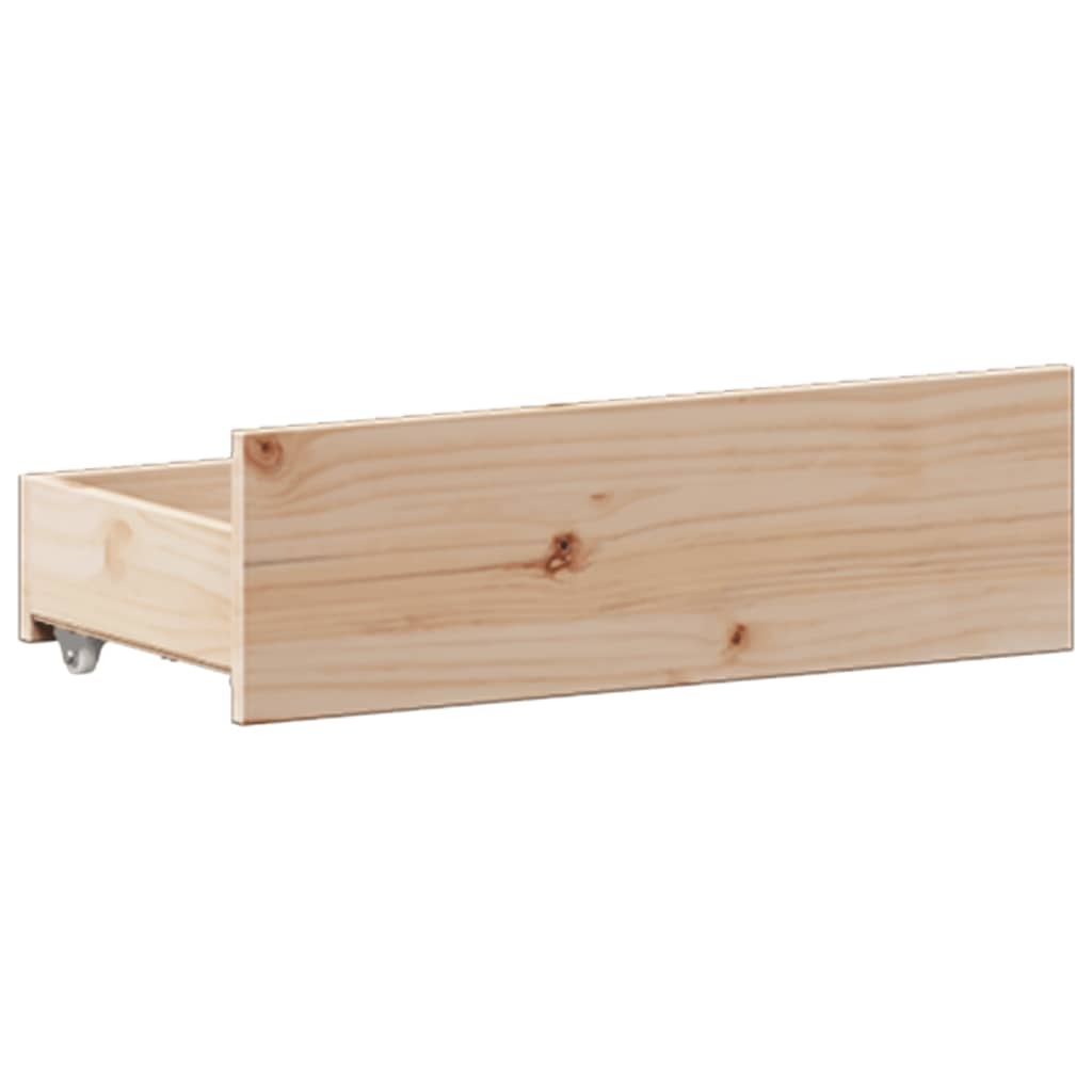 Krevet s regalom za knjige bez madraca 135x190 cm od borovine
