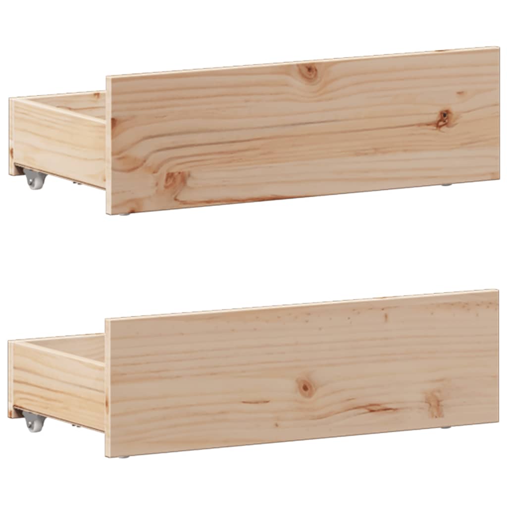 Krevet s regalom za knjige bez madraca 90x190 cm od borovine