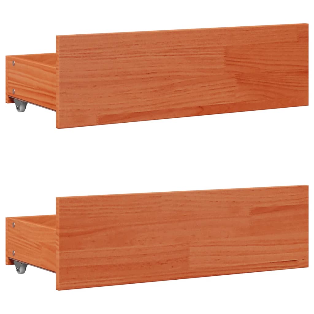 Krevet s regalom za knjige bez madraca 100 x 200 cm od borovine