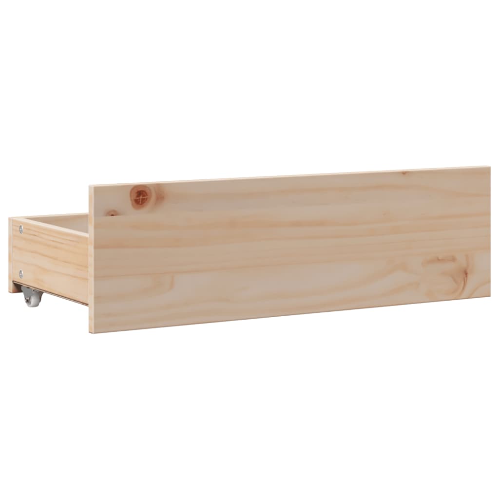Krevet s regalom za knjige bez madraca 135x190 cm od borovine