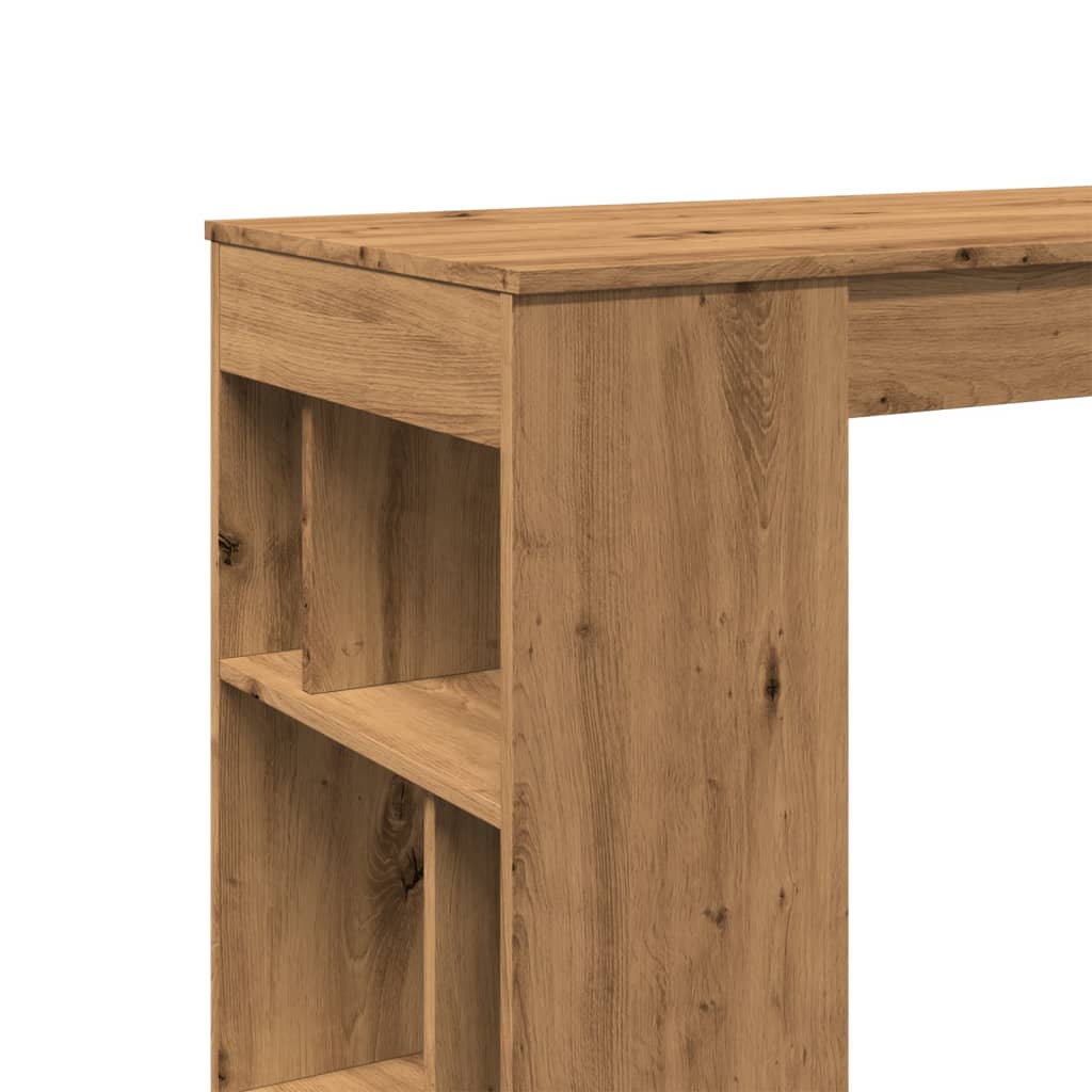 Barski stol s stalcima boja hrasta 102x50x103,5 cm drveni