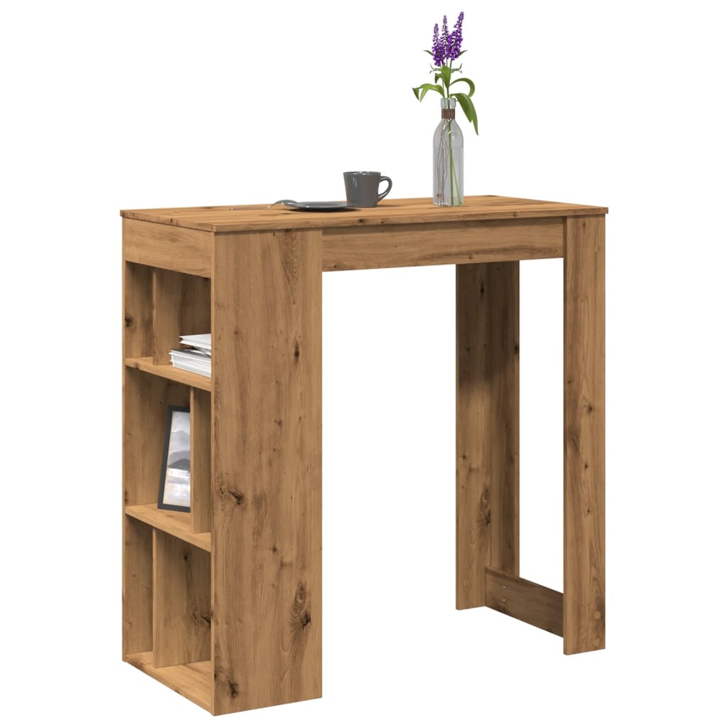 Barski stol s stalcima boja hrasta 102x50x103,5 cm drveni