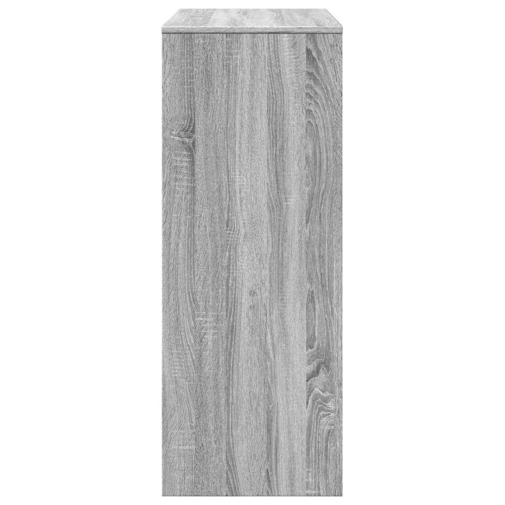Barski stol s držačima boja hrasta 90x40x103,5 cm drveni