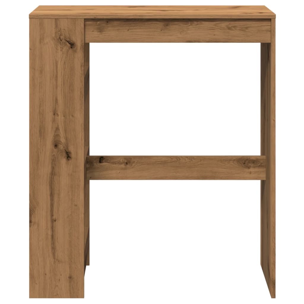 Barski stol s držačima boja hrasta 90x40x103,5 cm drveni
