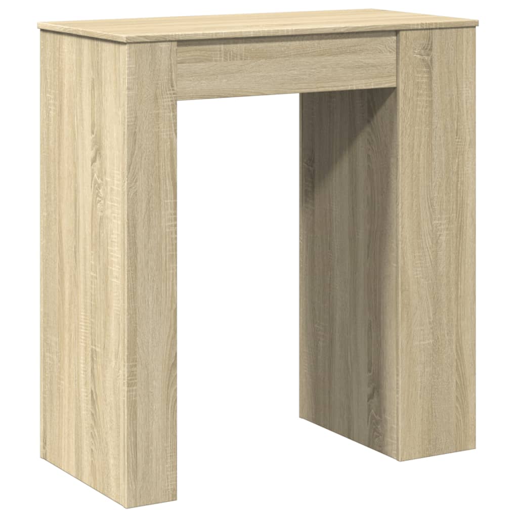 Barski stol s držačima boja hrasta 95x47x103,5 cm drveni