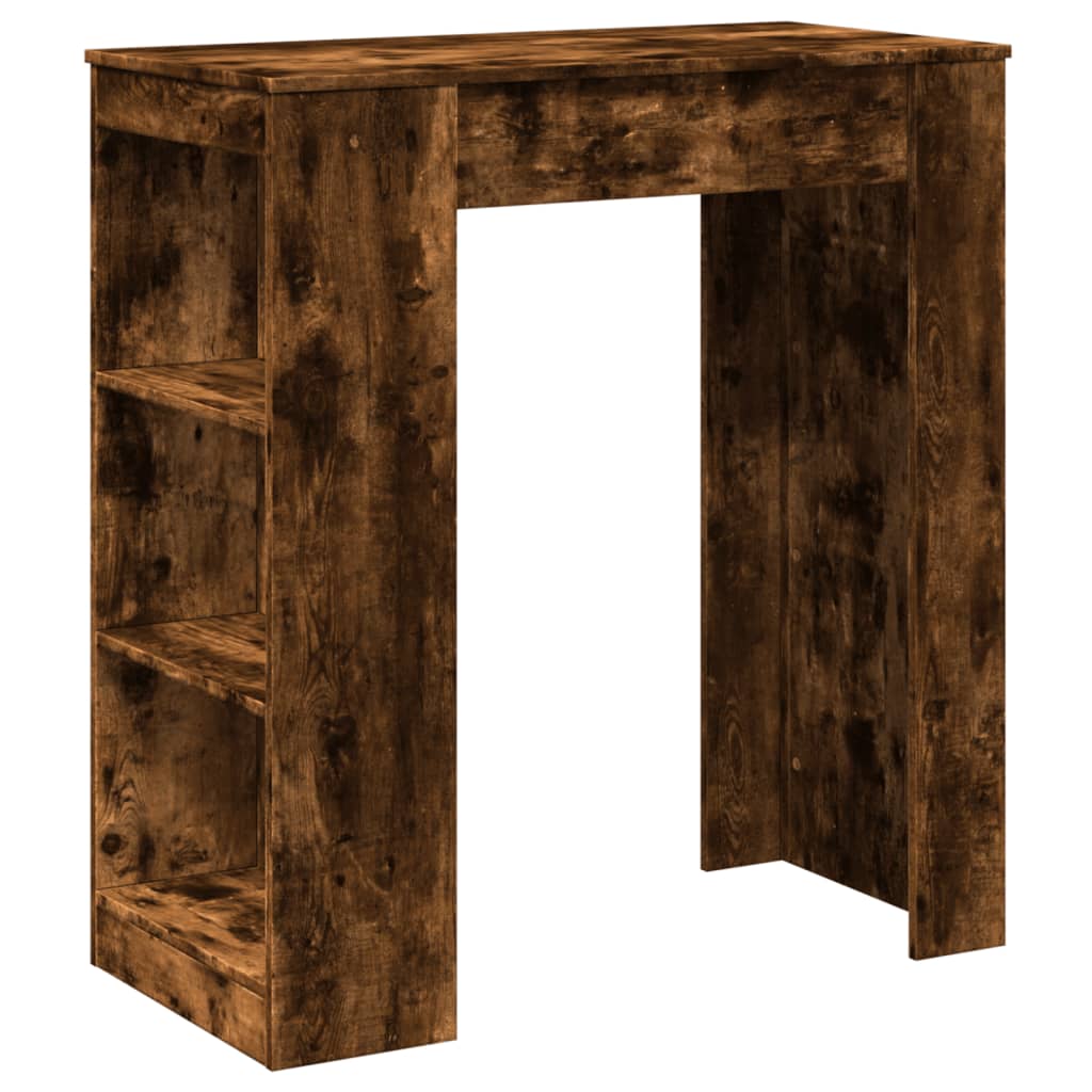 Barski stol s držačima boja hrasta 95x47x103,5 cm drveni