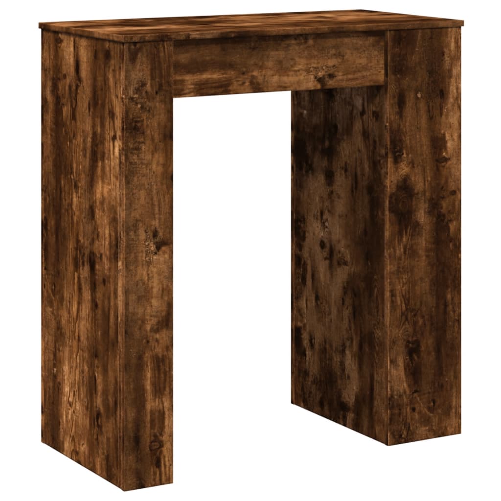 Barski stol s držačima boja hrasta 95x47x103,5 cm drveni