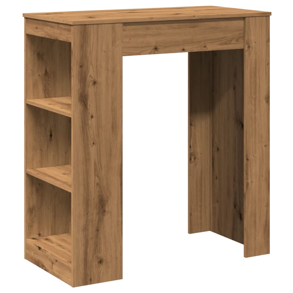 Barski stol s držačima boja hrasta 95x47x103,5 cm drveni
