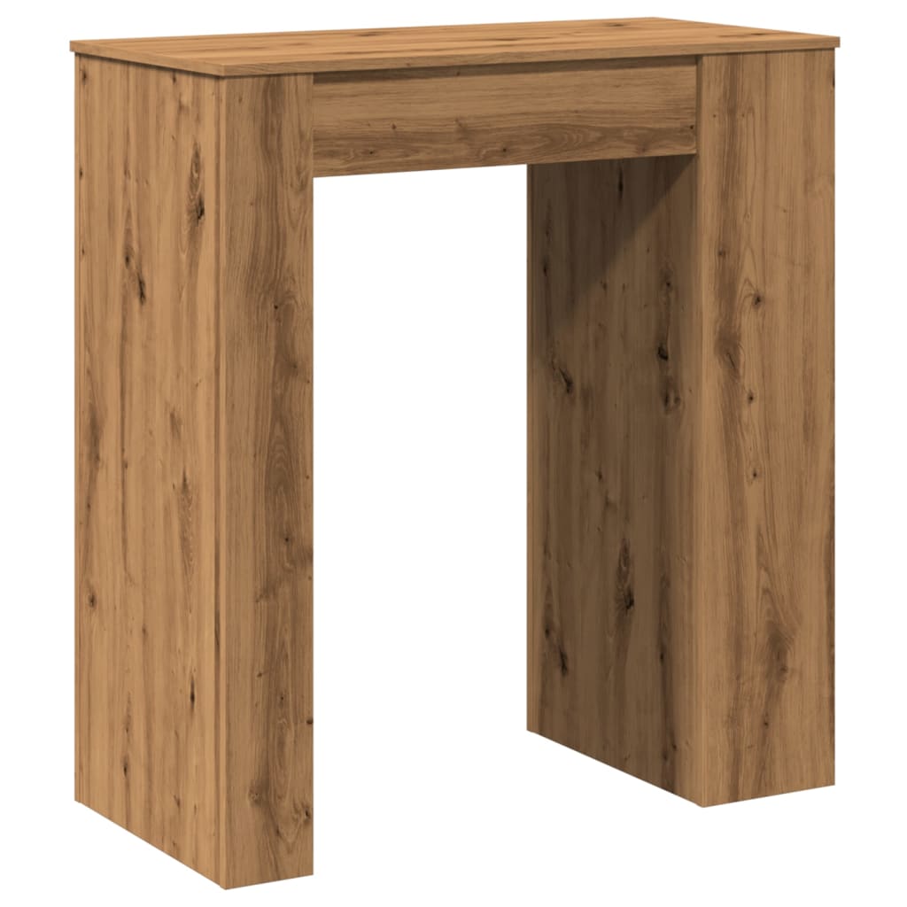 Barski stol s držačima boja hrasta 95x47x103,5 cm drveni