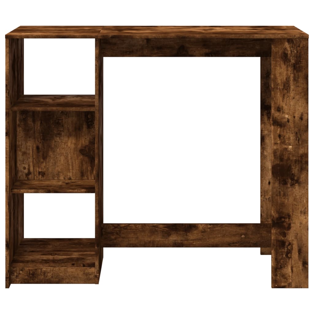 Barski stol s policom boja hrasta 124x46x103,5 cm drveni