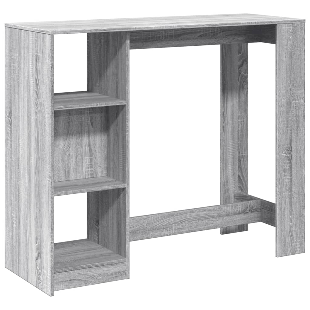 Barski stol s policom boja hrasta sonome 124x46x103,5 cm drveni