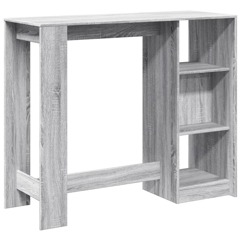 Barski stol s policom boja hrasta sonome 124x46x103,5 cm drveni