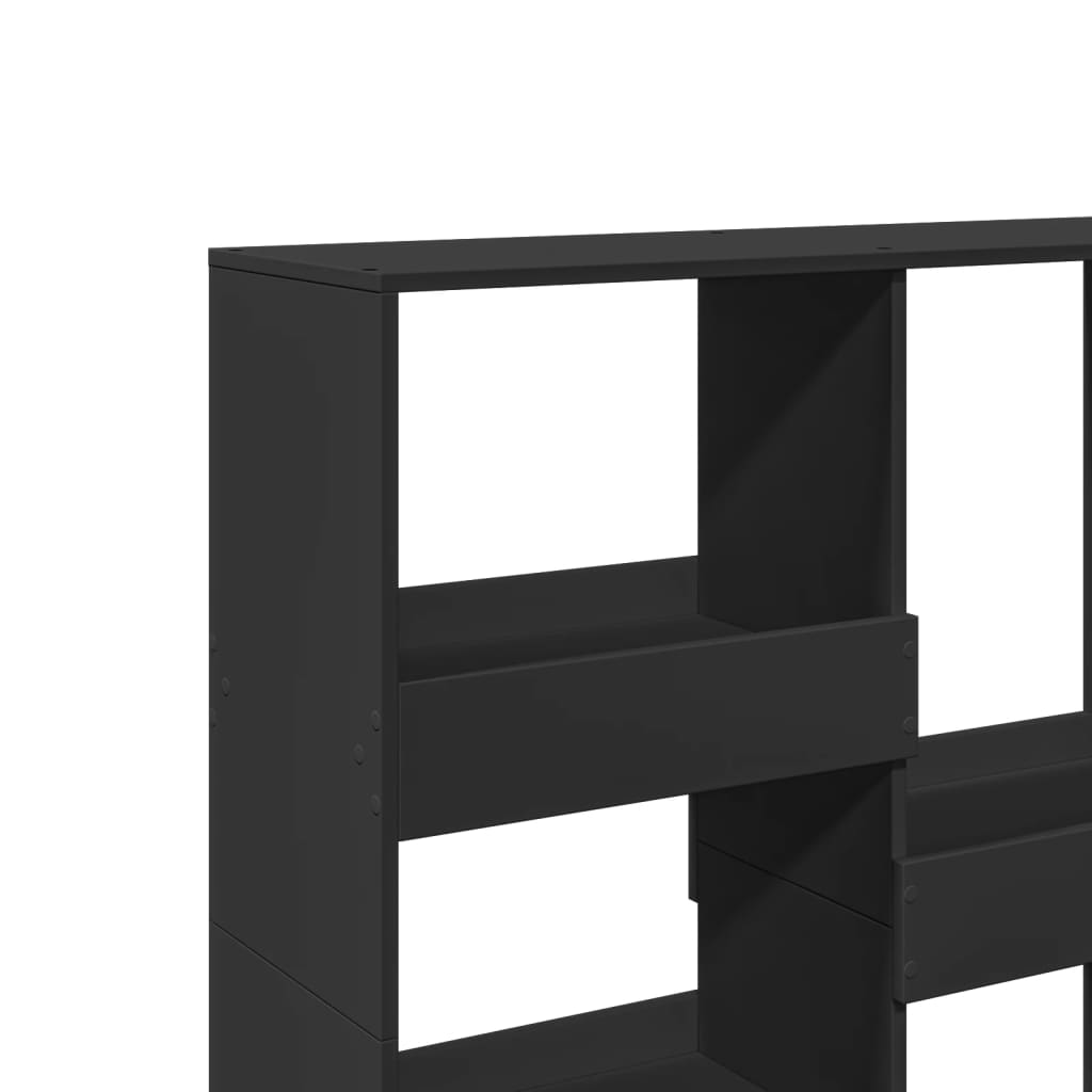 Ormarić za knjige / sobna pregrada crni 100x33x115 cm