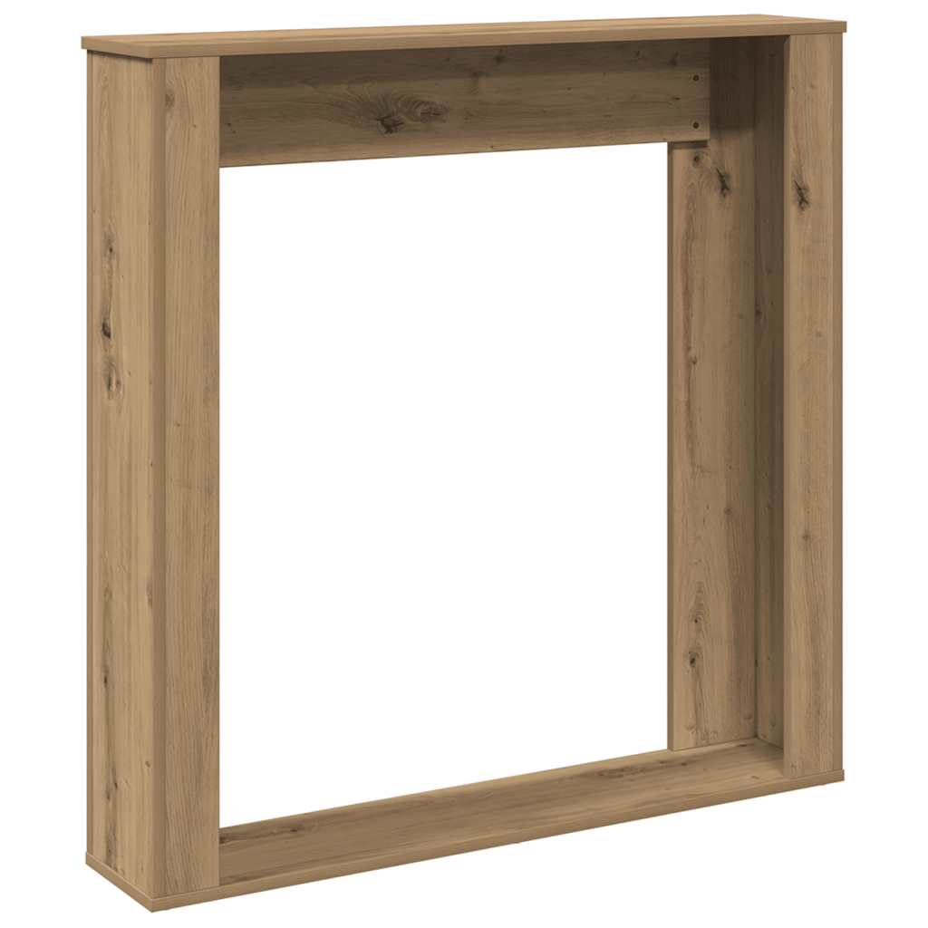 Okvir za kamin boja hrasta 100x20x100 cm od konstruiranog drva
