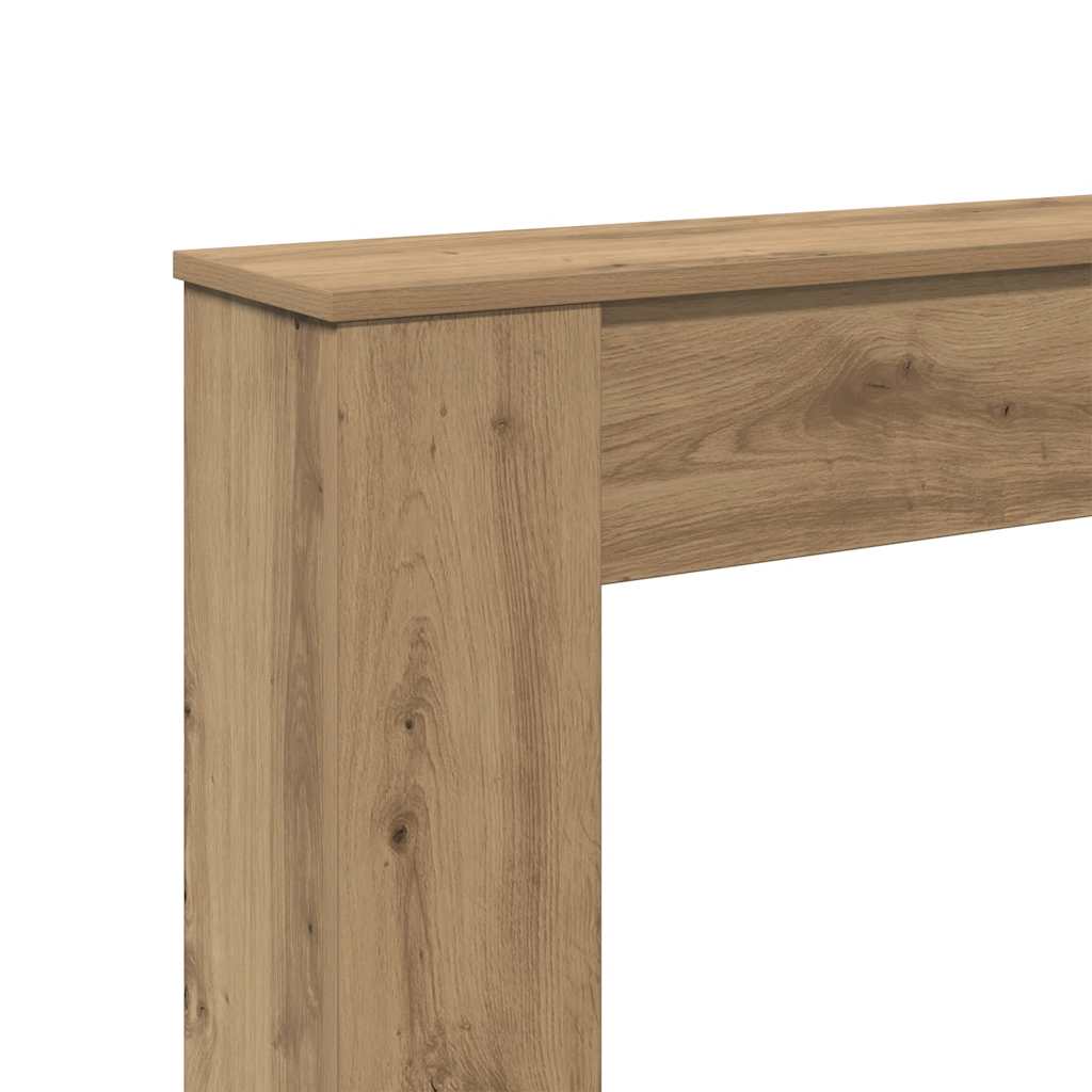 Okvir za kamin boja hrasta 100x20x100 cm od konstruiranog drva