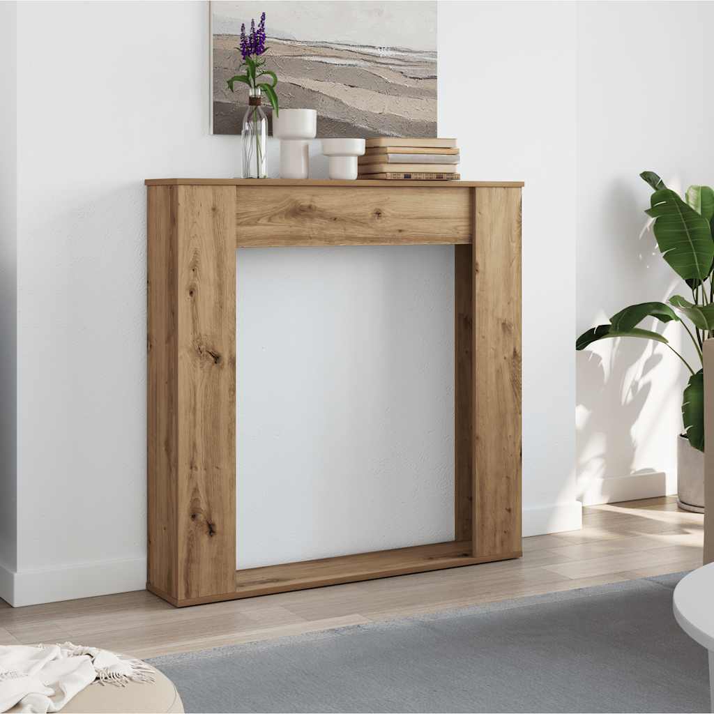 Okvir za kamin boja hrasta 100x20x100 cm od konstruiranog drva