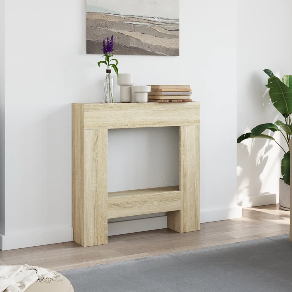 Okvir za kamin boja hrasta 81x18x82 cm od konstruiranog drva