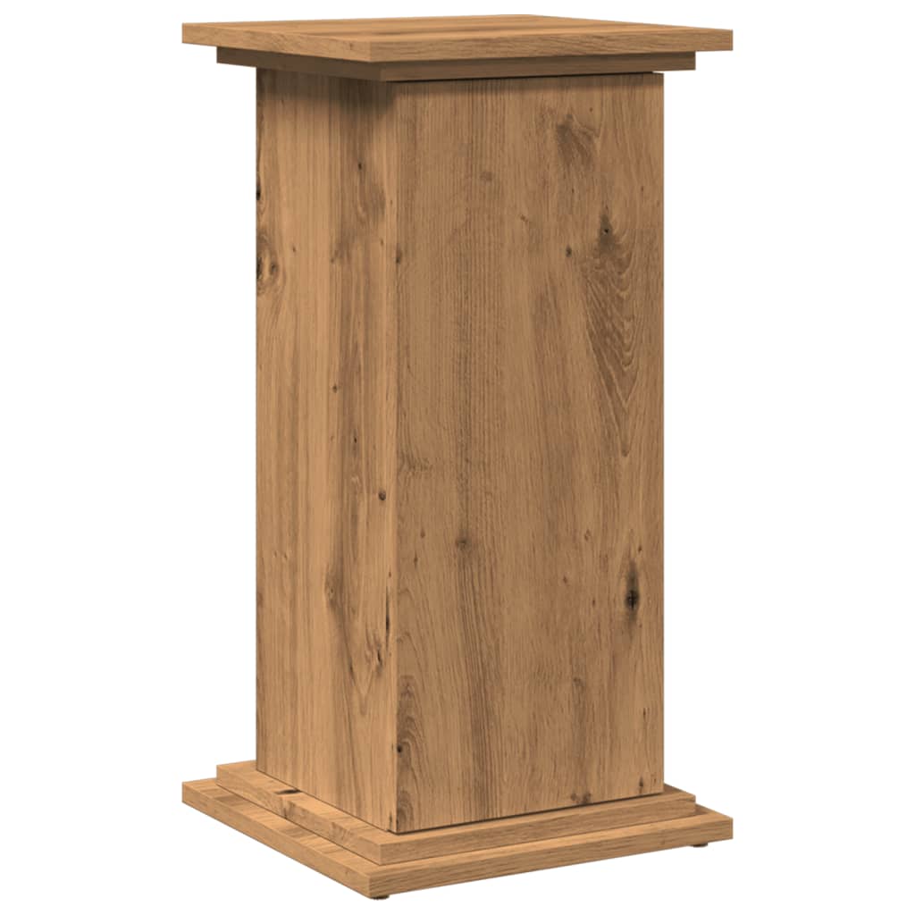 Stalak za izložbu s spremištem boja hrasta 31x30x60 cm drveni
