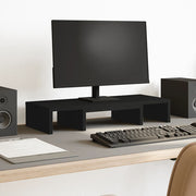 Stalak za monitor podesivi crni 60x24x10,5 cm konstruirano drvo